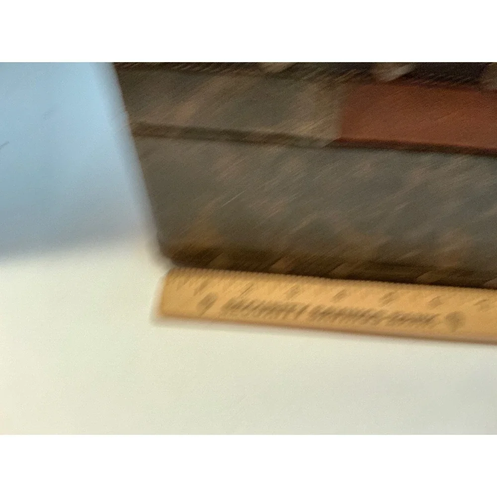 Vintage Style Cafe Storage Trunk Brown Faux Leather Patchwork Box Large